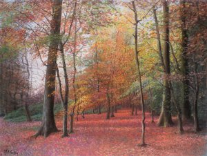 Autumn in the Woods, 1999 (pastell)